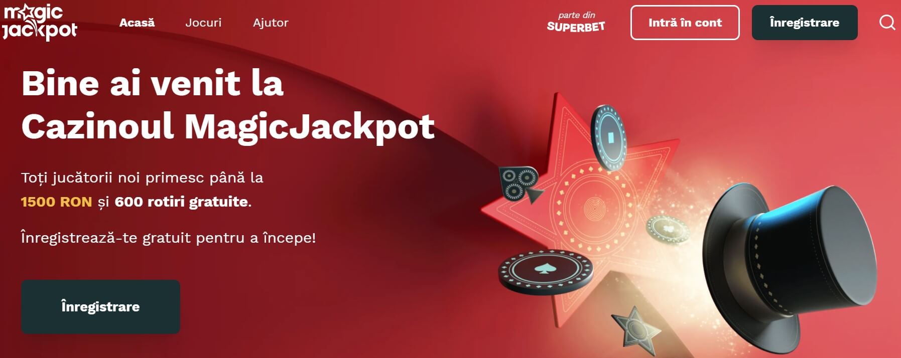 magic jackpot interfata